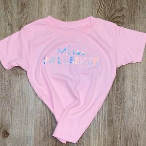 Mini influencer girls shirt